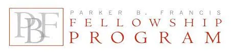 Parker B. Francis Fellowship Program; P B and F layered in a square make up the logo.