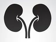 black and white kidneys